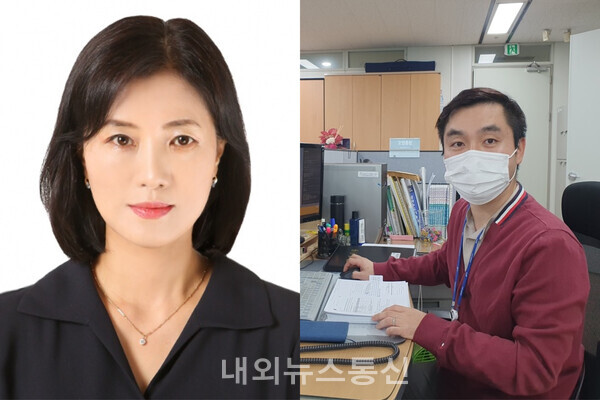 왼쪽부터 김미희 농촌지도사, 임남수 주무관(사진제공=용인시)