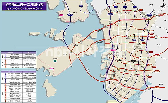 ▲ 인천도로망구축계획(안) 이미지 (사진제공=인천시)